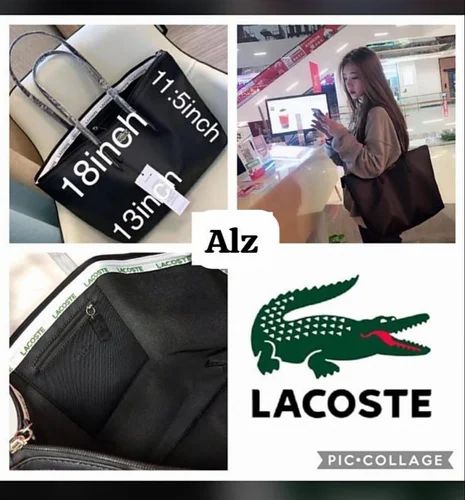 Lacoste Large Zip Tote Bag