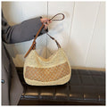 BALI Large Straw Rattan Beach Tote Bag