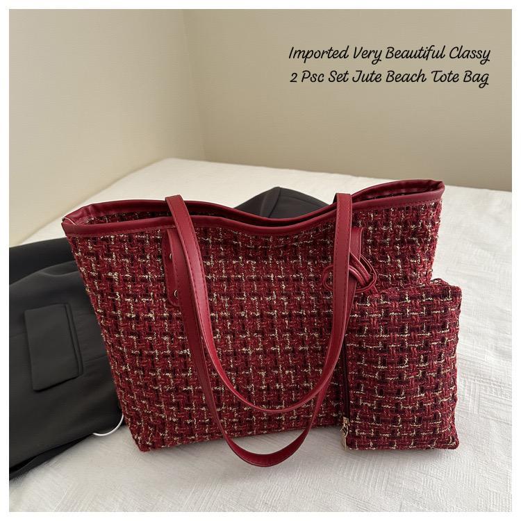 Set Jute Tote Bag