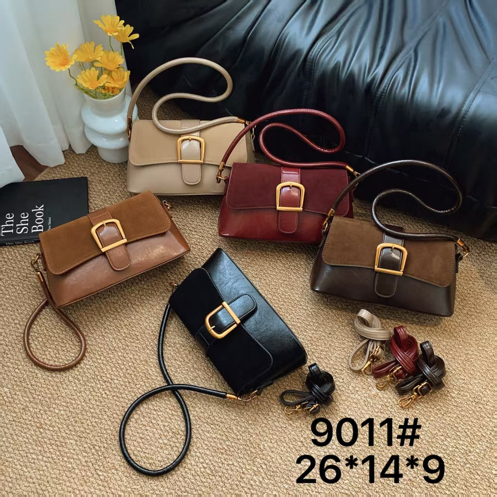 Ladies Dual Belt Sling Bag