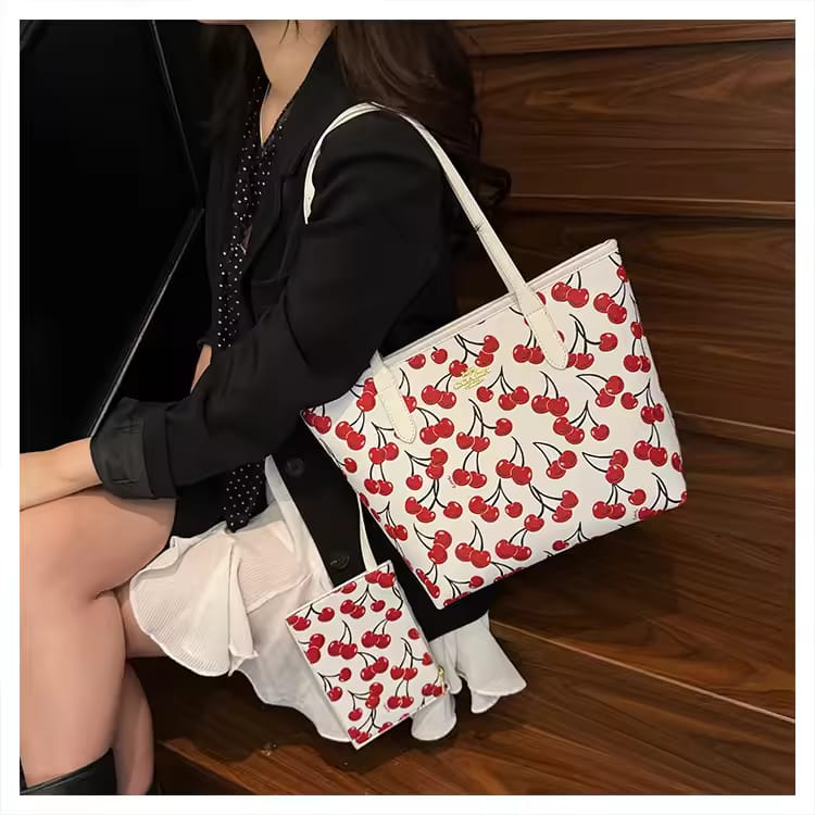 Coach Tote with Matching Mini Pouch