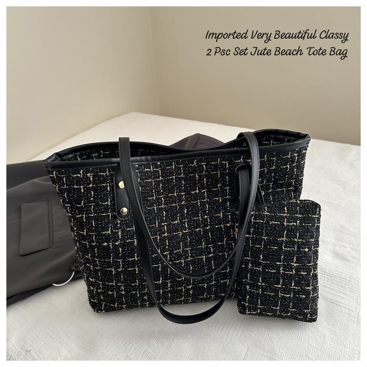 Set Jute Tote Bag