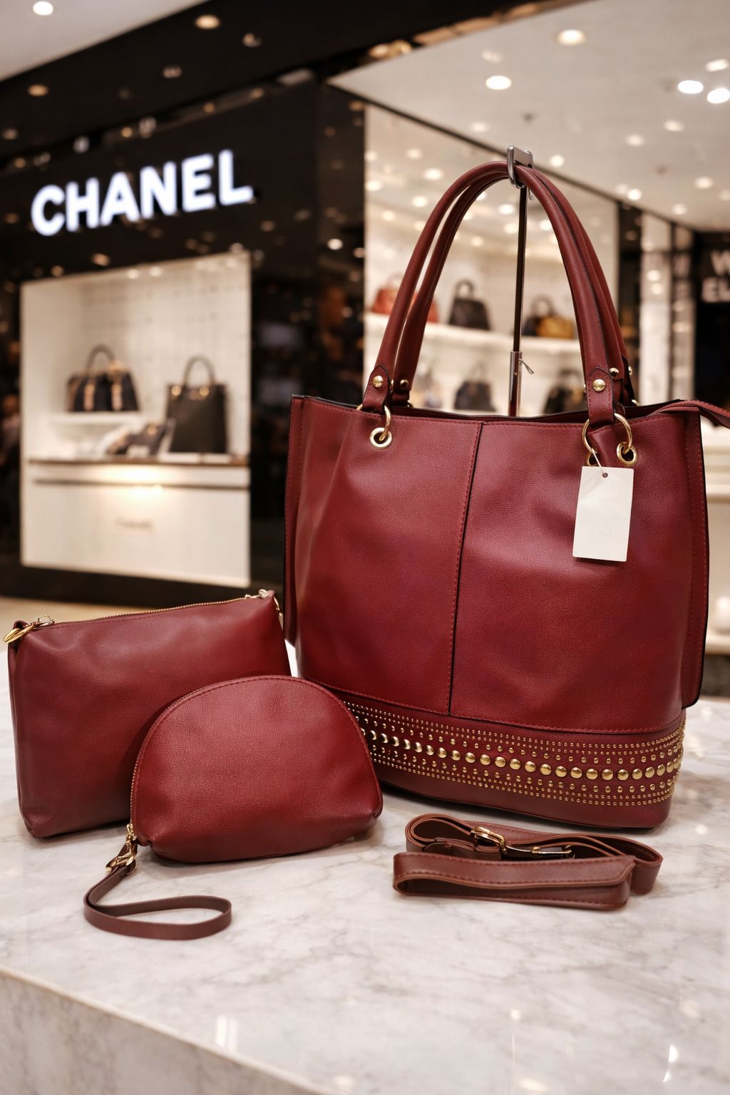 Retro three piece combo set bag